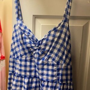 Blue and white gingham dress from Old Navy new with tags